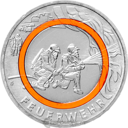 Коллекционная монета Европы Германия 10 евро 2023 На службе общества - пожарная служба. ( A ) | Интернет-магазин евромонета.рф 