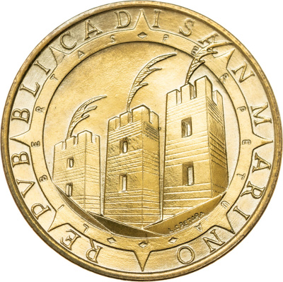 Сан Марино 20 лир 1992  фото из магазина евромонета.рф 1
