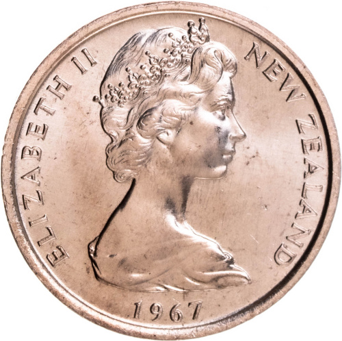 Новая Зеландия 1 цент 1967