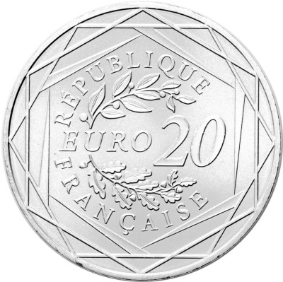 Коллекционная монета Франция 20 евро 2022 Председательство Франции в Совете ЕС фото из магазина евромонета.рф 1