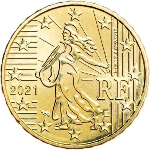 Франция 10 евроцентов ( центов ) 2021