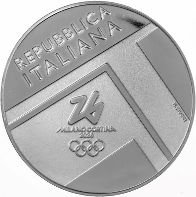 Коллекционная монета Италия 4 евро 2026 Передача эстафеты фото из магазина евромонета.рф 1
