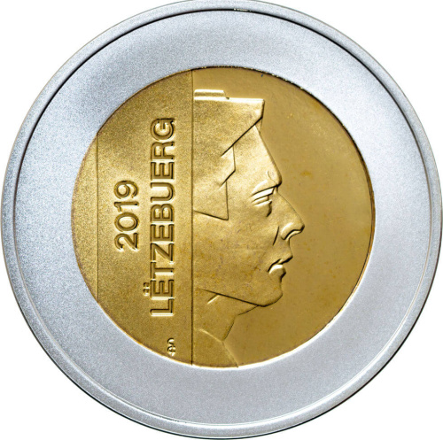 Коллекционная монета Европы Люксембург 5 евро 2019 Большая Хохлатая поганка. Без буклета | Интернет-магазин евромонета.рф 