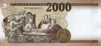 Венгрия 2000 форинтов 2020  фото из магазина евромонета.рф 1