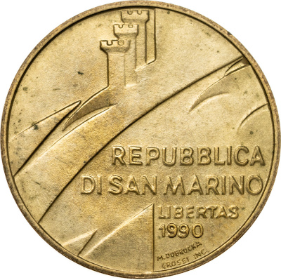 Сан Марино 20 лир 1990  фото из магазина евромонета.рф 1