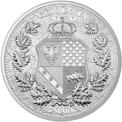 Germania Mint 2020 5 марок Аллегории: Германия и Италия  фото из магазина евромонета.рф 1