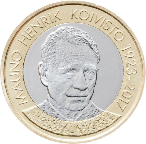 Коллекционная монета Европы Финляндия 5 евро 2018 Президенты Финляндии - Мауно Койвисто (1982-1994) | Интернет-магазин евромонета.рф 