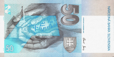 Словакия 50 крон 2005  фото из магазина евромонета.рф 1