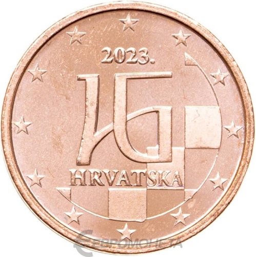 Хорватия 2 евроцента ( цента ) 2023