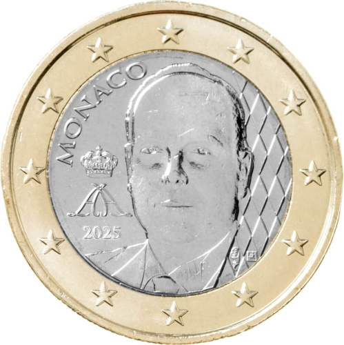 Монако 1 евро 2025