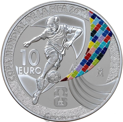 Коллекционная монета Европы Испания 10 евро 2025 FIFA – Чемпионат мира по футболу 2026 г. | Интернет-магазин евромонета.рф 