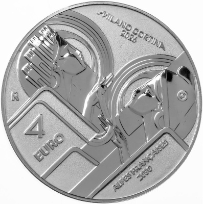 Коллекционная монета Италия 4 евро 2026 Передача эстафеты фото в интернет-магазине евромонета.рф