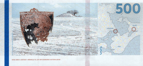 Банкноты Дании Дания 500 крон 2019 фото из магазина евромонета.рф