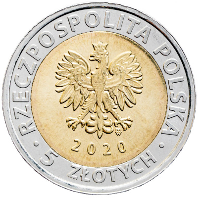 Польша 2020 5 злотых Базилика Святой Марии  фото из магазина евромонета.рф 1