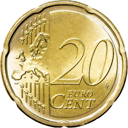 Ватикан 20 евроцентов ( центов ) 2024