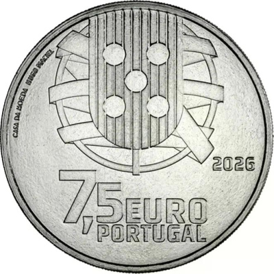 Коллекционная монета Португалия 7,5 евро 2026 150 лет Caixa Geral de Depositos  фото из магазина евромонета.рф 1