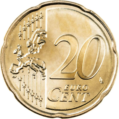 20 евроцентов Люксембург 20 евроцентов ( центов ) 2026 фото из магазина евромонета.рф 1