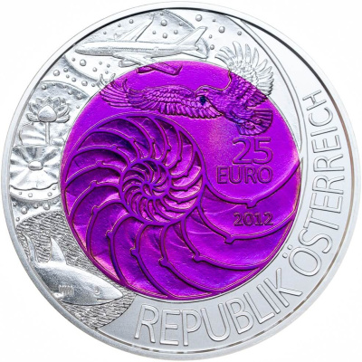 Коллекционная монета Австрия 25 евро 2012 Бионик фото из магазина евромонета.рф 1