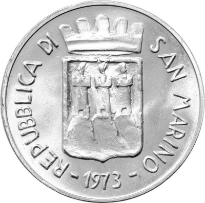 Сан Марино 500 лир 1973  фото из магазина евромонета.рф 1