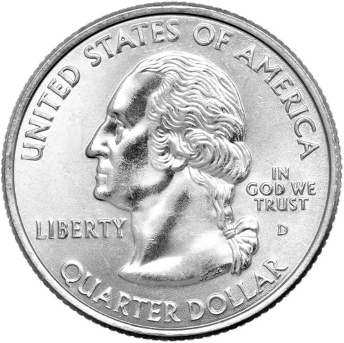 Штаты и территории США 25 центов ( 1/4 доллара, квотер ) 2008 Гавайи D фото из магазина евромонета.рф