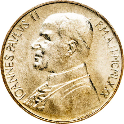Ватикан 20 лир 1980  фото из магазина евромонета.рф 1