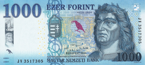 Банкноты Венгрии Венгрия 1000 форинтов 2024 фото из магазина евромонета.рф