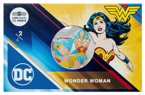 Коллекционная монета Европы Франция 50 евро 2025 DC Comics - Чудо-женщина | Интернет-магазин евромонета.рф 