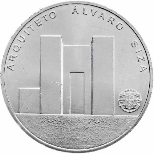 Коллекционная монета Европы Португалия 7,5 евро 2017 Португальская архитектура - Алвару Сиза Виейра | Интернет-магазин евромонета.рф 