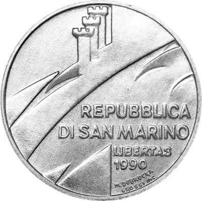 Сан Марино 1 лира 1990  фото из магазина евромонета.рф 1