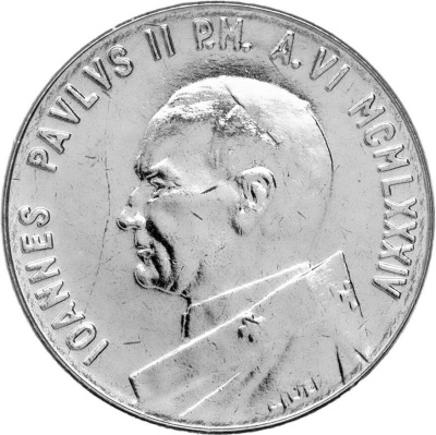 Ватикан 100 лир 1984  фото из магазина евромонета.рф 1
