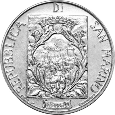 Сан Марино 1 лира 1988  фото из магазина евромонета.рф 1