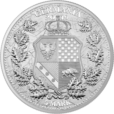 Germania Mint 2019 5 марок Аллегории: Германия и Колумбия  фото из магазина евромонета.рф 1