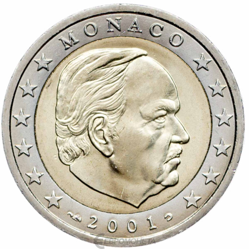 Монако 2 евро 2003 регулярная