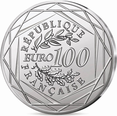 Коллекционная монета Франция 100 евро 2025 Снупи фото из магазина евромонета.рф 1