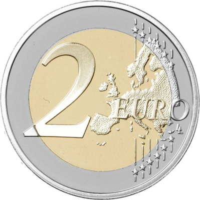Памятные монеты 2 евро пруф Монако 2 евро 2025 Ле-Бо-де-Прованс. Пруф ( Proof ) фото из магазина евромонета.рф 2