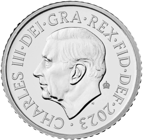 Юбилейная монета Великобритания 5 пенсов 2023. ВU 