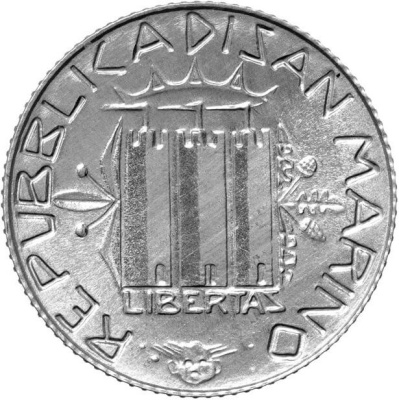 Сан Марино 2 лира 1985  фото из магазина евромонета.рф 1
