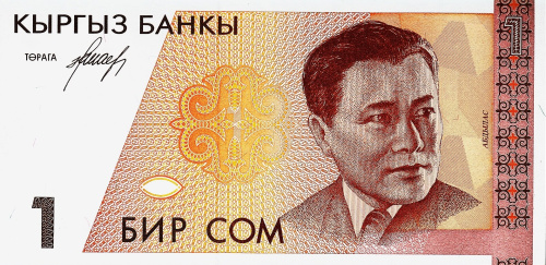 Киргизия 1 сом 1994 | Интернет-магазин евромонета.рф