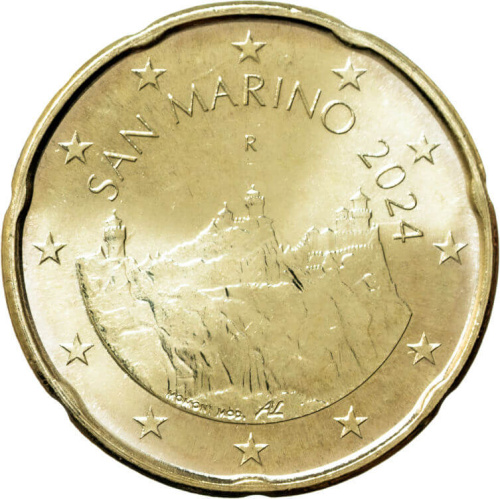 Сан Марино 20 евроцентов ( центов ) 2024