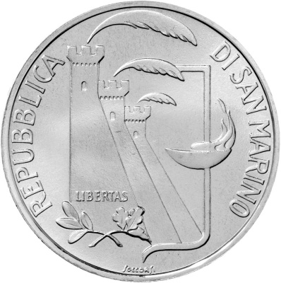 Сан Марино 1000 лир 1988 XXIV летние Олимпийские Игры, Сеул 1988  фото из магазина евромонета.рф 1