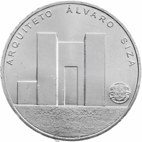 Коллекционная монета Европы Португалия 7,5 евро 2017 Португальская архитектура - Алвару Сиза Виейра | Интернет-магазин евромонета.рф 