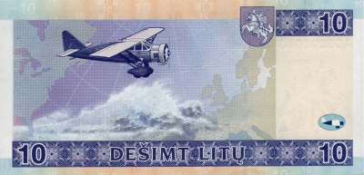 Литва 10 литов 2001  фото из магазина евромонета.рф 1