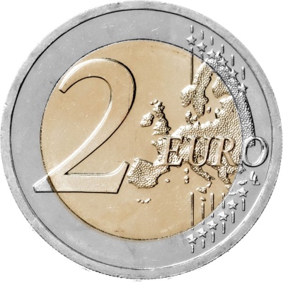 Памятные монеты 2 евро UNC Словакия 2 евро 2026 Тренчин - Культурная столица Европы 2026 фото из магазина евромонета.рф 1