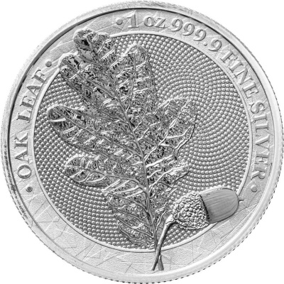 Germania Mint 2019 5 марок Мифический лес: Дубовый лист  фото из магазина евромонета.рф 2