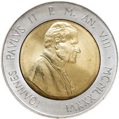 Ватикан 500 лир 1986  фото из магазина евромонета.рф 1