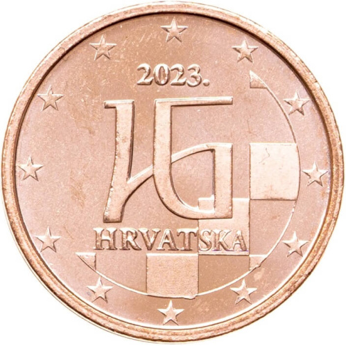 Хорватия 2 евроцента ( цента ) 2023