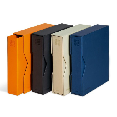 Альбомы OPTIMA Альбом OPTIMA  PUR + шубер Leuchtturm, черный фото из магазина евромонета.рф 1