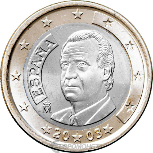 Испания 1 евро 2003