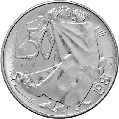 Сан Марино 50 лир 1981  фото из магазина евромонета.рф 1