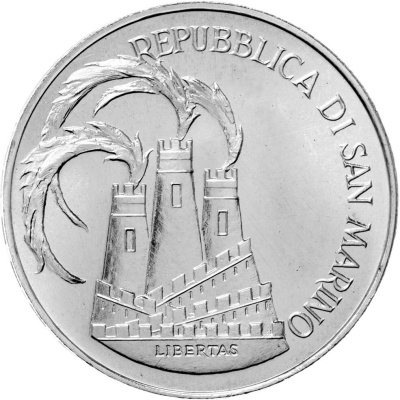 Сан Марино 1000 лир 1984 XXIII летние Олимпийские Игры, Лос-Анджелес 1984  фото из магазина евромонета.рф 1